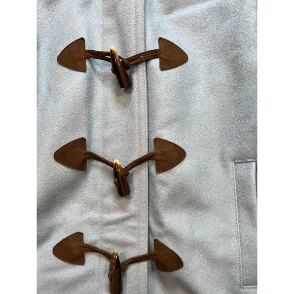 Gap Women's Wool Blend Toggle Peacoat Long Sleeve Size Small Blue Zip Up Casual - Picture 8 of 12